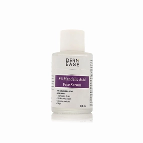 The Derm Coo 8% Mandelic Acid Face Serum | Targets Blemishes & Post-Acne Marks | Hydrating Formula with Mandelic & Hyaluronic Acid | Gentle Exfoliation | 30ml | Pack of 1