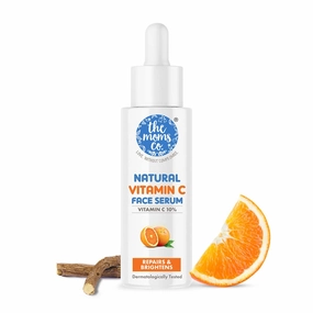 The Moms Co. Natural Vitamin C Face Serum, Even Toned & Skin Brightening Serum for Face, Facial Skin Care Products for Women (30ML)