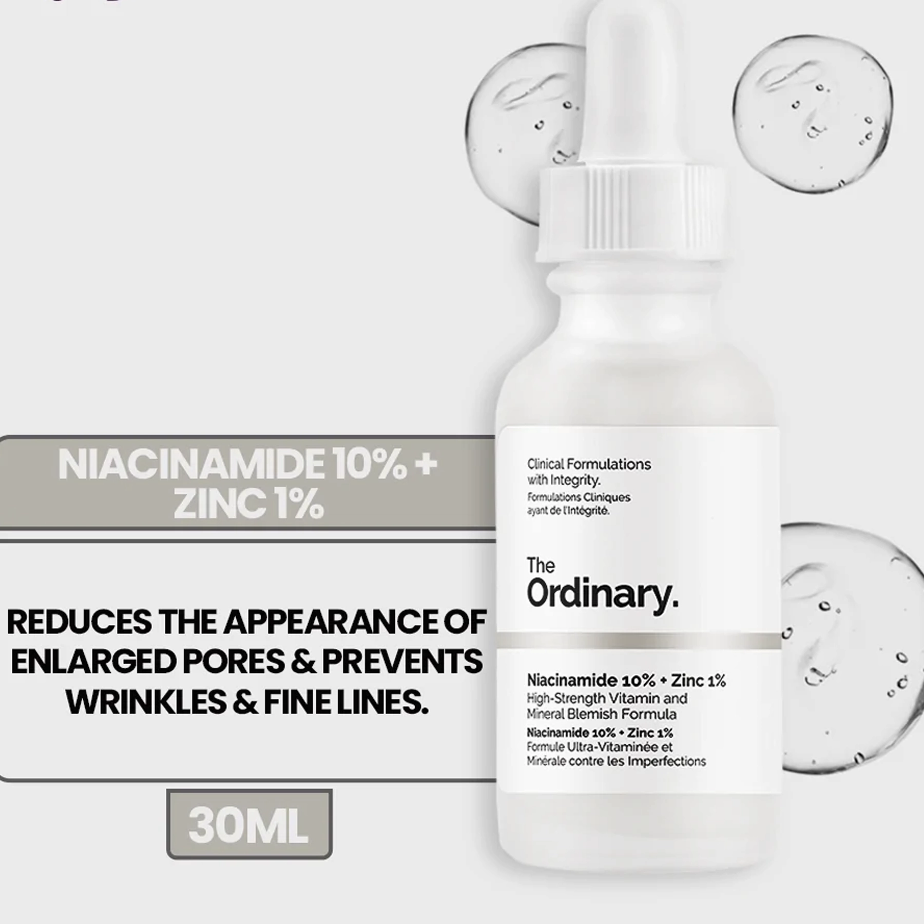 The Ordinary Niacinamide 10%   Zinc 1%  serum - 30ml