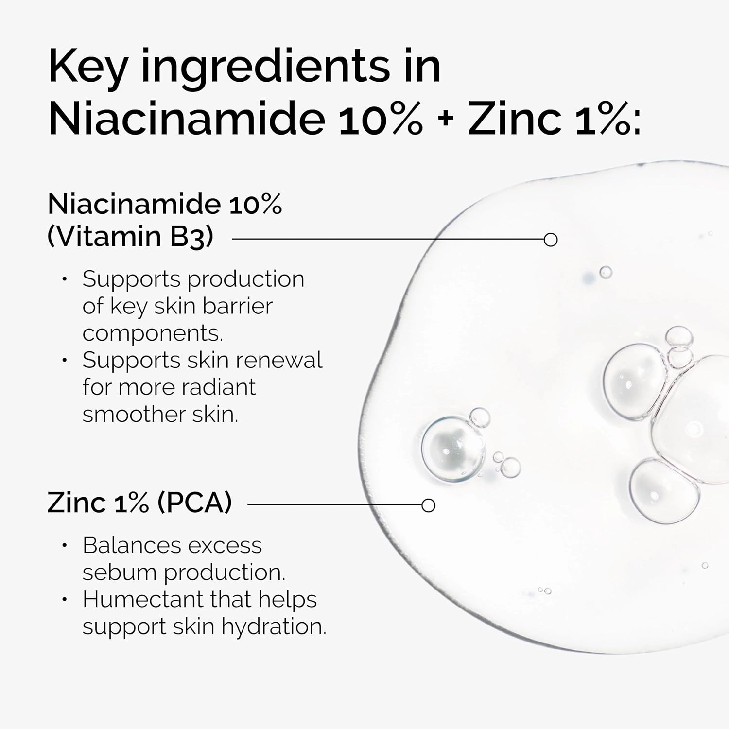 The Ordinary Niacinamide 10%   Zinc 1% Serum for Face - Pore Reducer, 30ml