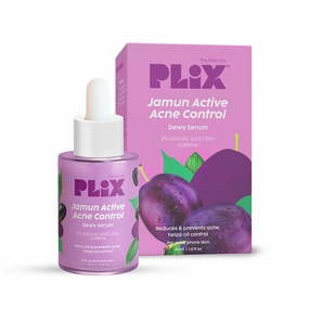 THE PLANT FIX 2% Salicylic Acid Jamun Active Acne Control Dewy Serum 30 ml for Active Acne & Dark Spot Reduction with Caffeine for Breakout Control (Pack of 1)