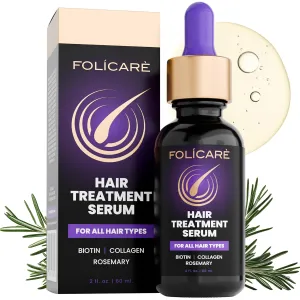 Thickening Hair Growth Serum for Women & Men, Biotin Collagen & Rosemary Scalp Serum for Hair Density & Hydrating, Densifying Hair Serum Regrowth Oil for Hair Loss