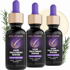 Thickening Hair Growth Serum for Women & Men (3Pack), Biotin Collagen & Rosemary Scalp Serum for Hair Density & Hydrating, Densifying Hair Serum Regrowth Oil for Hair Loss