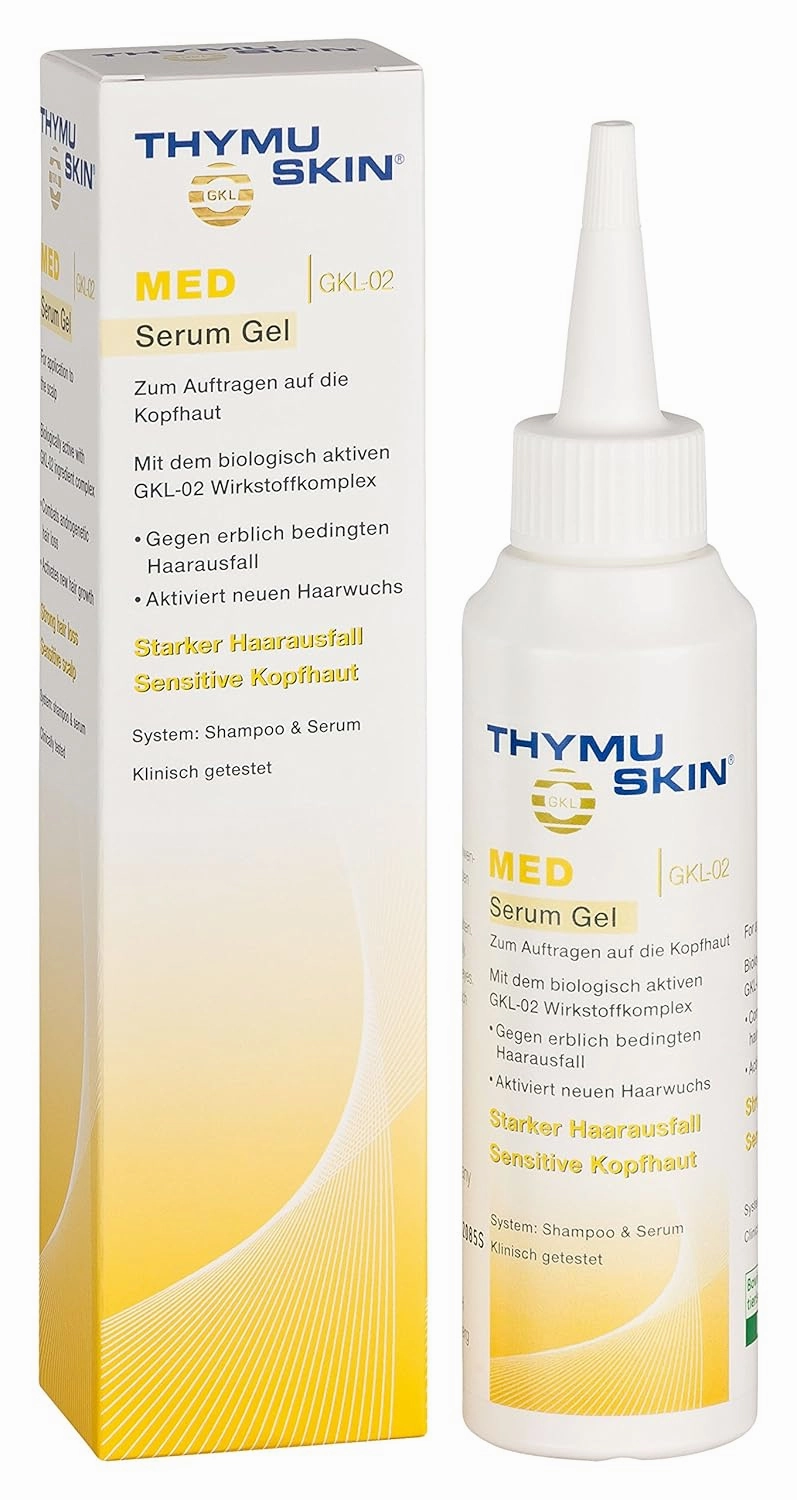Thymuskin Med Serum Gel - Advanced Hair Peptide Serum for Hair Growth & Density - Hair Care Solution with Multi-Peptide Formula - Hydrating Serum for Scalp Health