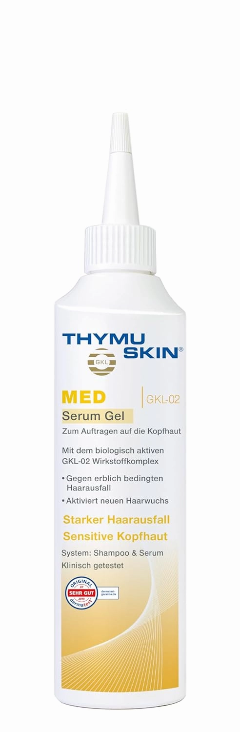 Thymuskin Med Serum Gel - Advanced Hair Peptide Serum for Hair Growth & Density - Hair Care Solution with Multi-Peptide Formula - Hydrating Serum for Scalp Health