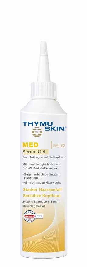 Thymuskin Med Serum Gel - Advanced Hair Peptide Serum for Hair Growth & Density - Hair Care Solution with Multi-Peptide Formula - Hydrating Serum for Scalp Health