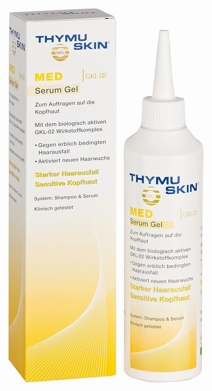 Thymuskin Med Serum Gel - Advanced Hair Peptide Serum for Hair Growth & Density - Hair Care Solution with Multi-Peptide Formula - Hydrating Serum for Scalp Health