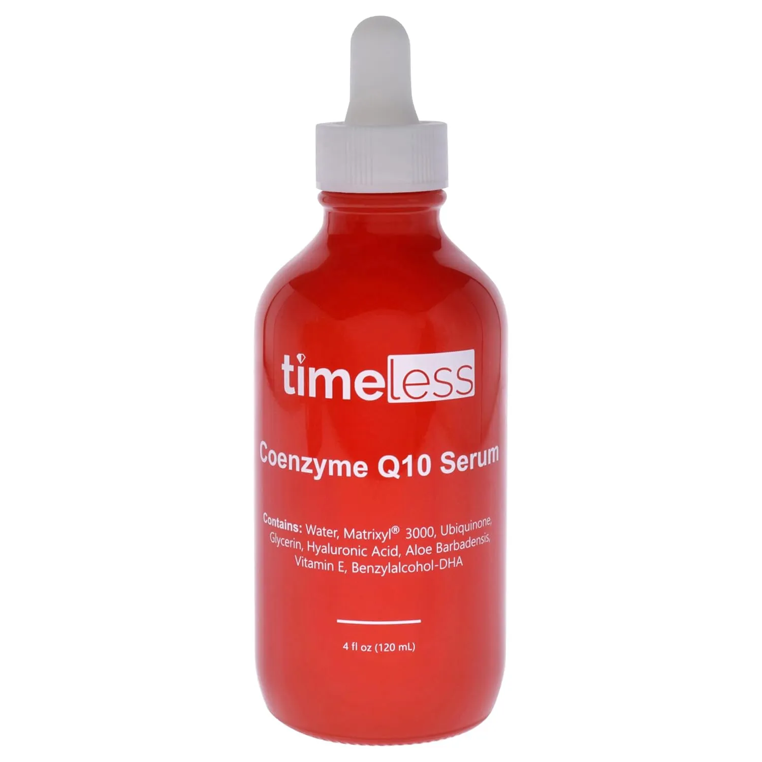 Timeless Skin Care Coenzyme Q10 Serum - Skin Care Serum for Smoothing - Fragrance-Free - Coenzyme Q10 - with Hyaluronic Acid - 4 oz
