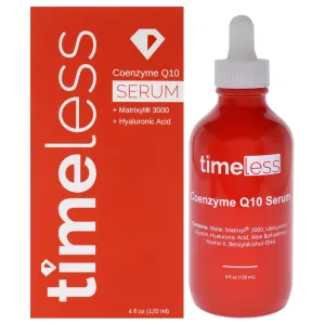 Timeless Skin Care Coenzyme Q10 Serum - Skin Care Serum for Smoothing - Fragrance-Free - Coenzyme Q10 - with Hyaluronic Acid - 4 oz