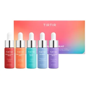 TIRTIR 5 Actives Power Serums Kit – Korean Skin Care Set with Vitamin C, Niacinamide, Azelaic Acid, Hyaluronic Acid, Hydrating Serum, Radiance Boost, Skin Nourishment, Travel Essentials, Skincare Gift
