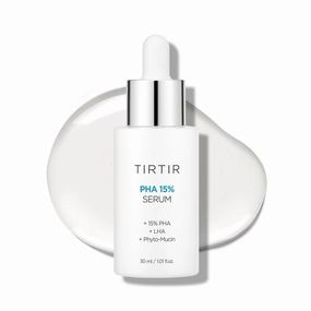 TIRTIR PHA 15% Exfoliating Serum - Hydrating Water Peeling for Smooth, Radiant Skin - Gentle PHA & LHA Formula for Sensitive Skin