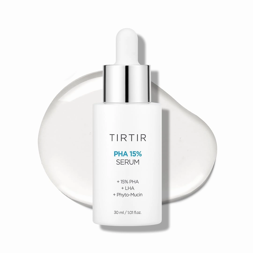 TIRTIR PHA 15% Exfoliating Serum - Hydrating Water Peeling for Smooth, Radiant Skin - Gentle PHA & LHA Formula for Sensitive Skin
