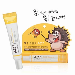 TISHA AC7 Spot Anti-acne Serum, Brightening Moisturizing Troubled Skin, Acne Problem Solution, 15ML
