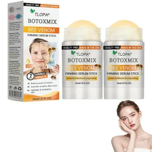TLOPA Botox Bee Venom Firming Serum Stick, Advanced Firming & Wrinkle-Reducing Cream For Body, Moisturizing, Restore Skin Elasticity, Plumps, Natural Bee Venom Botox Cream for All Skin Types (2 Pack)