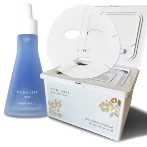 TO DO LIST Korean Skin Care Bundle - Honey Glow Sheet Mask & Bakuchiol Serum for Face - Self Care Kit