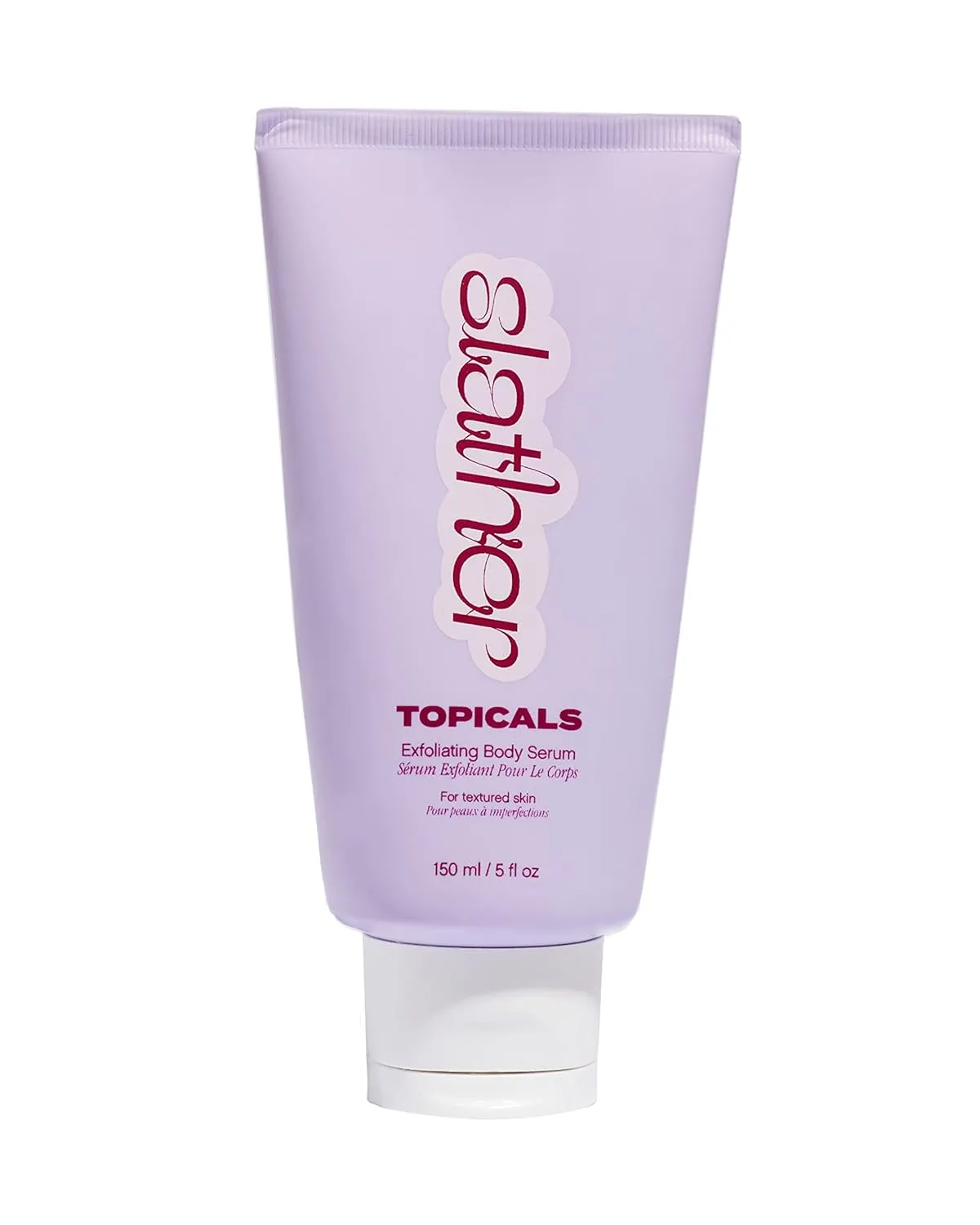 Topicals Slather Exfoliating Body Serum - With Retinol, Squalane, Urea and AHAs for Bumpy, Rough or Textured Skin - AHA Exfoliating Serum for Body (5 Fl Oz)