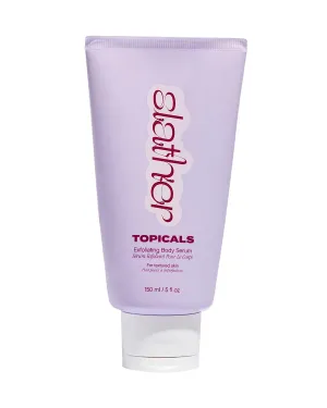 Topicals Slather Exfoliating Body Serum - With Retinol, Squalane, Urea and AHAs for Bumpy, Rough or Textured Skin - AHA Exfoliating Serum for Body (5 Fl Oz)