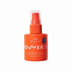 Tower 28 SOS Intensive Rescue Serum for Sensitive Skin, Hypochlorous Acid Skin Care, Helps Reduce Face Redness, Safe for All Skin Types, 2 FL Oz