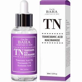 Tranexamic Acid 5% Serum with Niacinamide 5% for Face/Neck - Helps to Reduce the Look of Hyper-Pigmentation, Discoloration, Dark Spots, Remover Melasma, 2 Fl Oz (60ml)