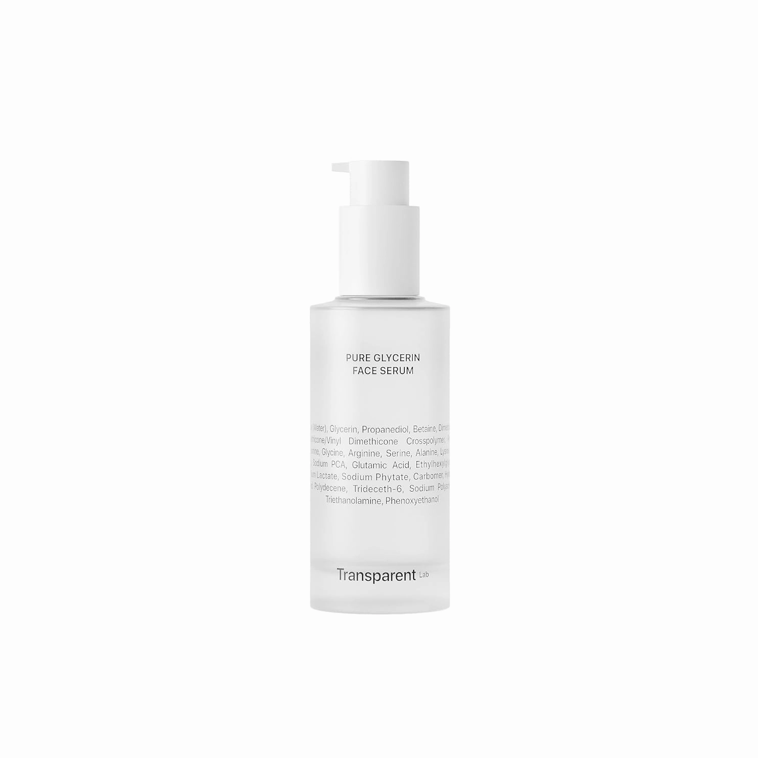 TRANSPARENT LAB PURE GLYCERIN FACE SERUM - Moisturizing Serum With Glycerin