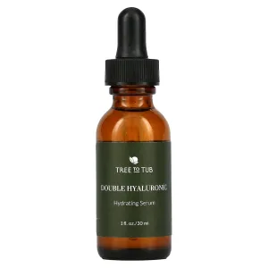 Tree To Tub Double Hyaluronic Acid Hyaluronic Acid Serum for Face - Anti-Aging Hydrating Serum - Targets Fine Lines & Dry, Sensitive Skin