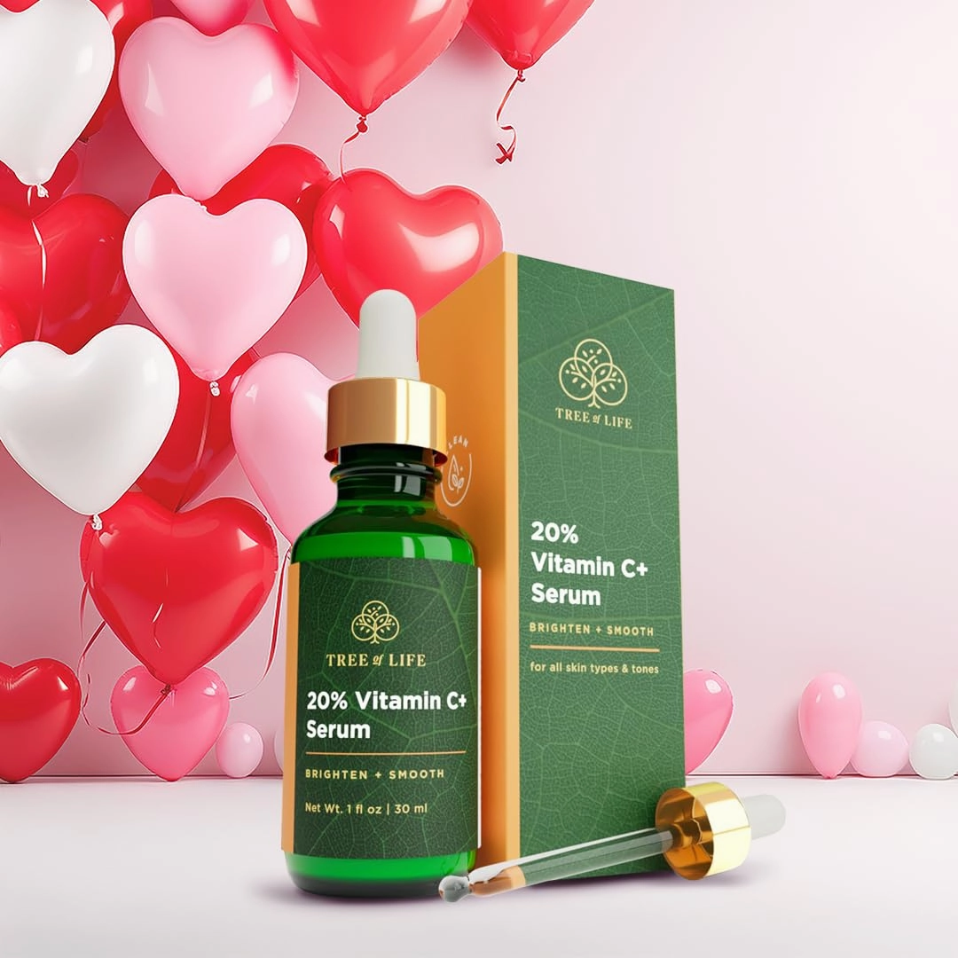 Tree of Life Beauty Hydrating Facial Serum - Super 20% Vitamin C  with Vitamin E - Brightening & Smoothing for Dry/Sensitive Skin - Anti-Aging & Dark Spot Treatment - 1 Fl Oz