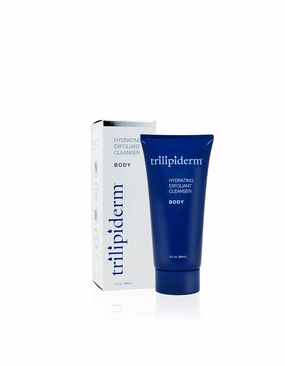 Trilipiderm Hydrating Exfoliant Cleanser – BODY, Antioxidant-Rich 3-in-1 Body Wash, Scrub and Hydrator, 3 Ounce Tube