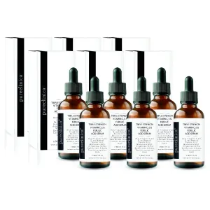 Triple Strength Vitamin C, E & Ferulic Acid Serum (w/Retinol & Double Weight Hyaluronic Acid) – 30ml / 1 fl oz (6 bottles)