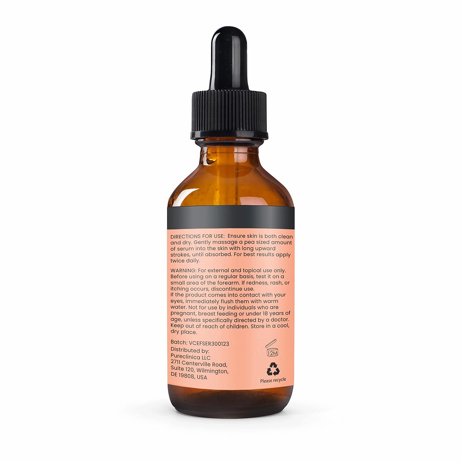 Triple Strength Vitamin C, E & Ferulic Acid Serum (w/ Retinol & double weight Hyaluronic Acid) – 30ml / 1 fl oz.