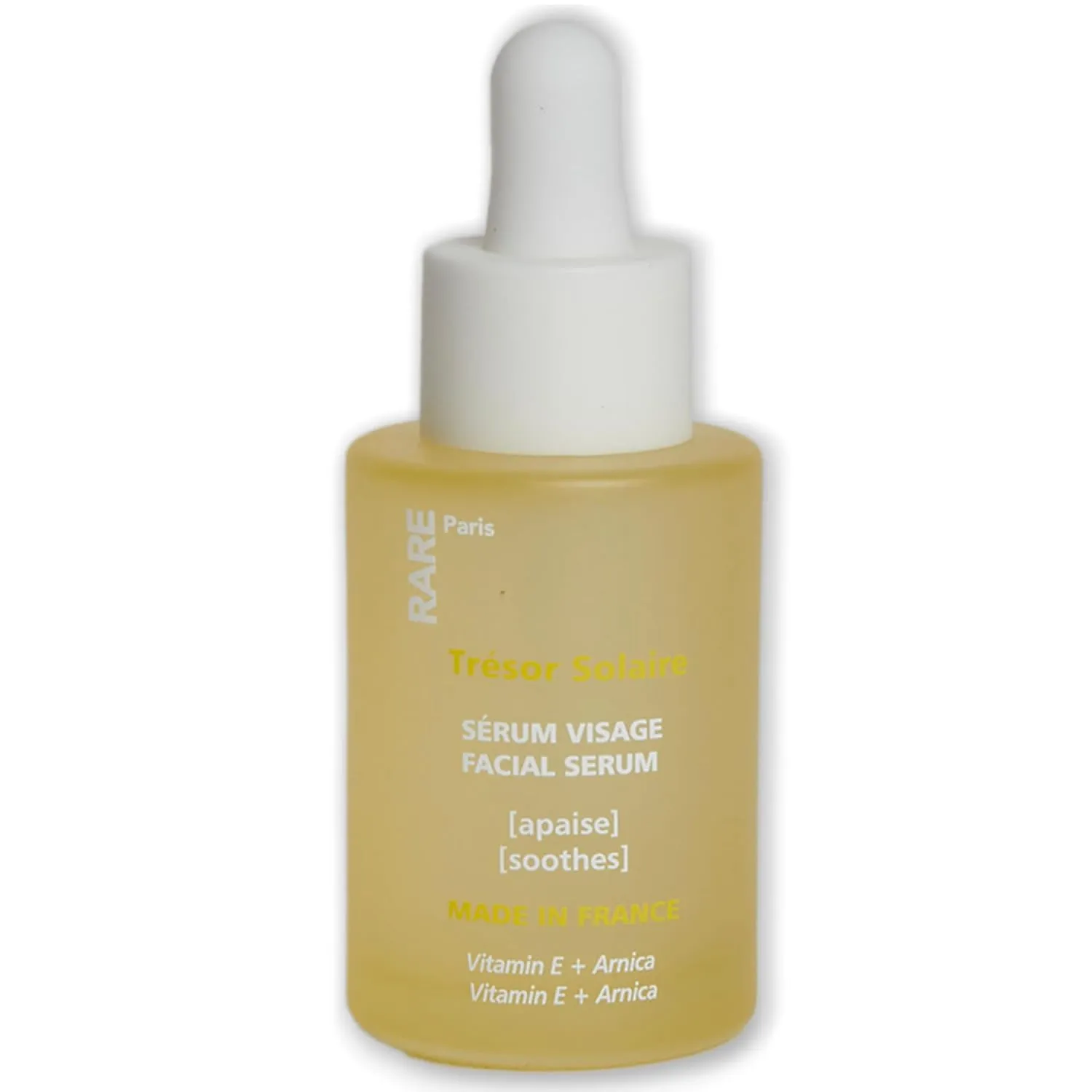 Trésor Solaire - Soothing Facial Serum - Soothing & Strengthening - With Vitamin E & Arnica - Brightening, Firming & Revitalizing - Multi-Active Serum Formula - 1oz