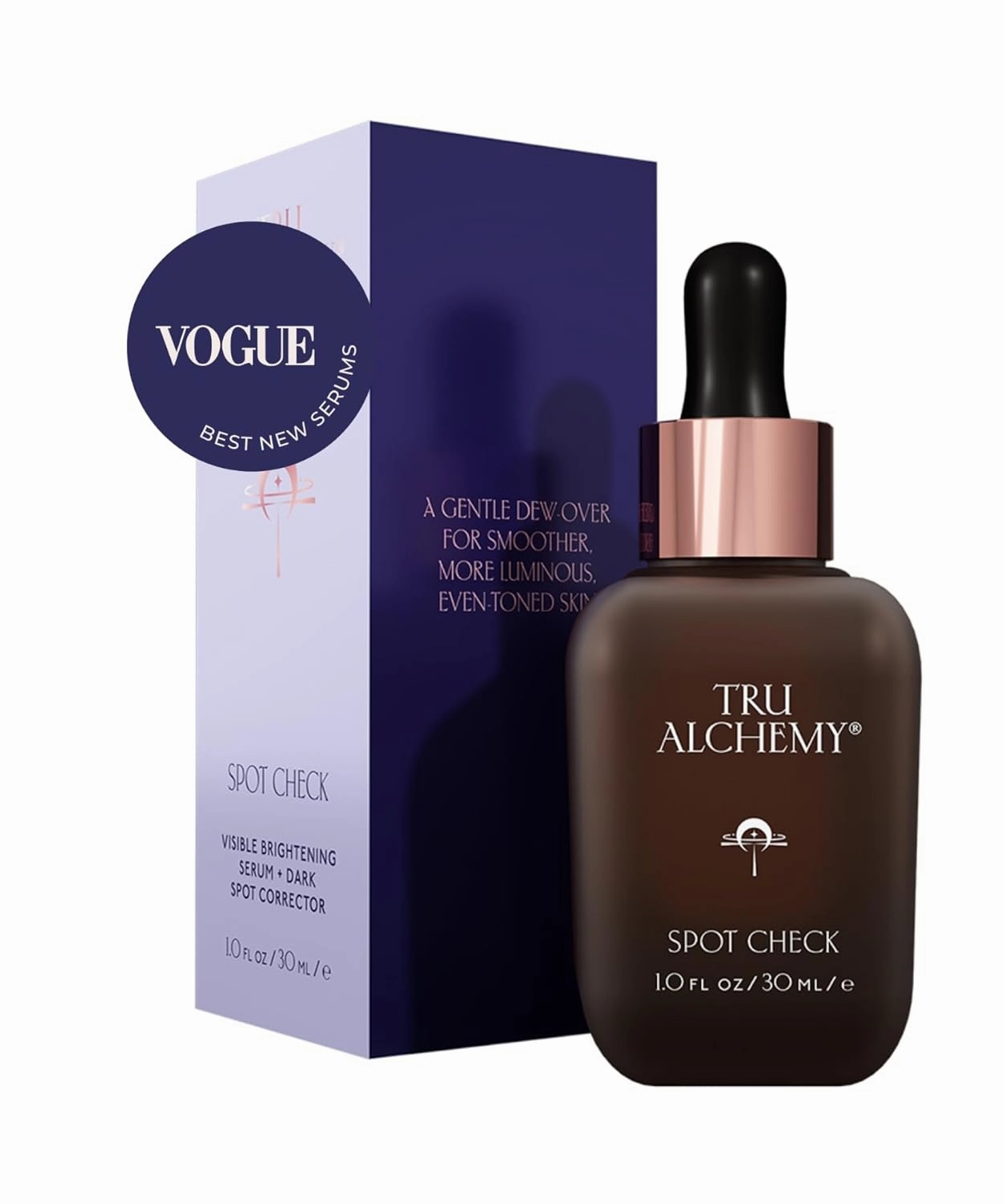 Tru Alchemy Spot Check Dark Spot Remover For Face - Niacinamide, Hyaluronic Acid, Lactic & Glycolic Acid Serum - Facial Age Spot Remover for Women - Dark Spot Corrector for Face - 1 fl oz (2-Pack)