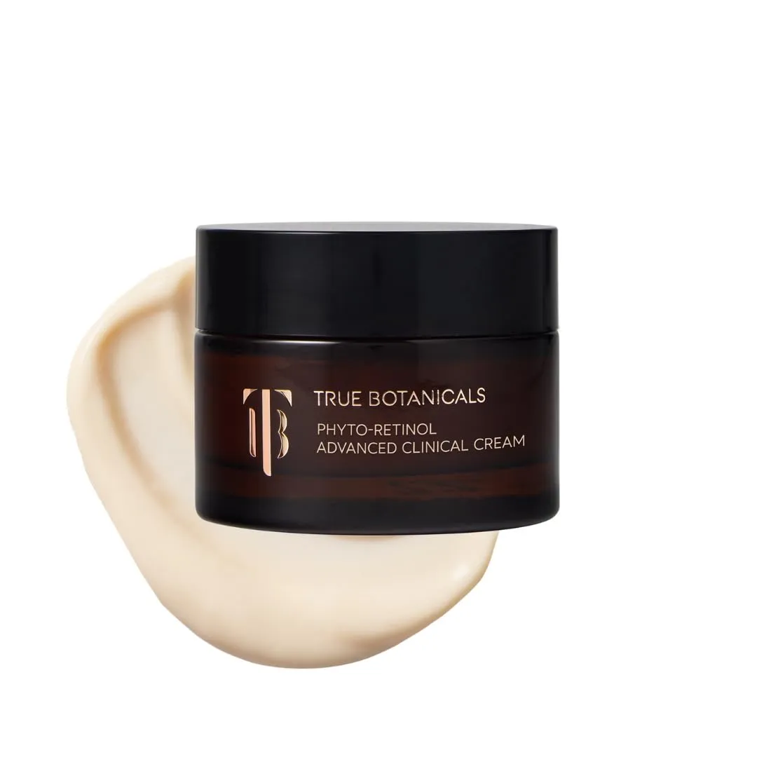 True Botanicals Phyto Retinol Advanced Clinical Cream | Anti-Aging Serum | Retinol Alternative | Targets & Reduces Fine Lines & Wrinkles | Dermatologist Tested, All Natural, Vegan | 1 fl oz | 30 ml