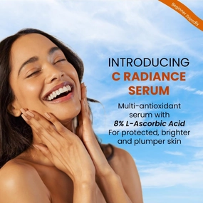 Truth & Beauty Vitamin C Serum (8%) : Ultimate Beginner's Brightening Face Serum for All Skin Types – Lightens Dark Spots, Boosts Collagen, and Enhances Glow (30 ml)