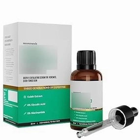 tubees 6% Glycolic Acid & 5% Niacinamide Instant Brightening Face Serum, Improves Skin Texture & Uneven Skin, Normal to Oily Skin, Sensitive Skin, 30ml