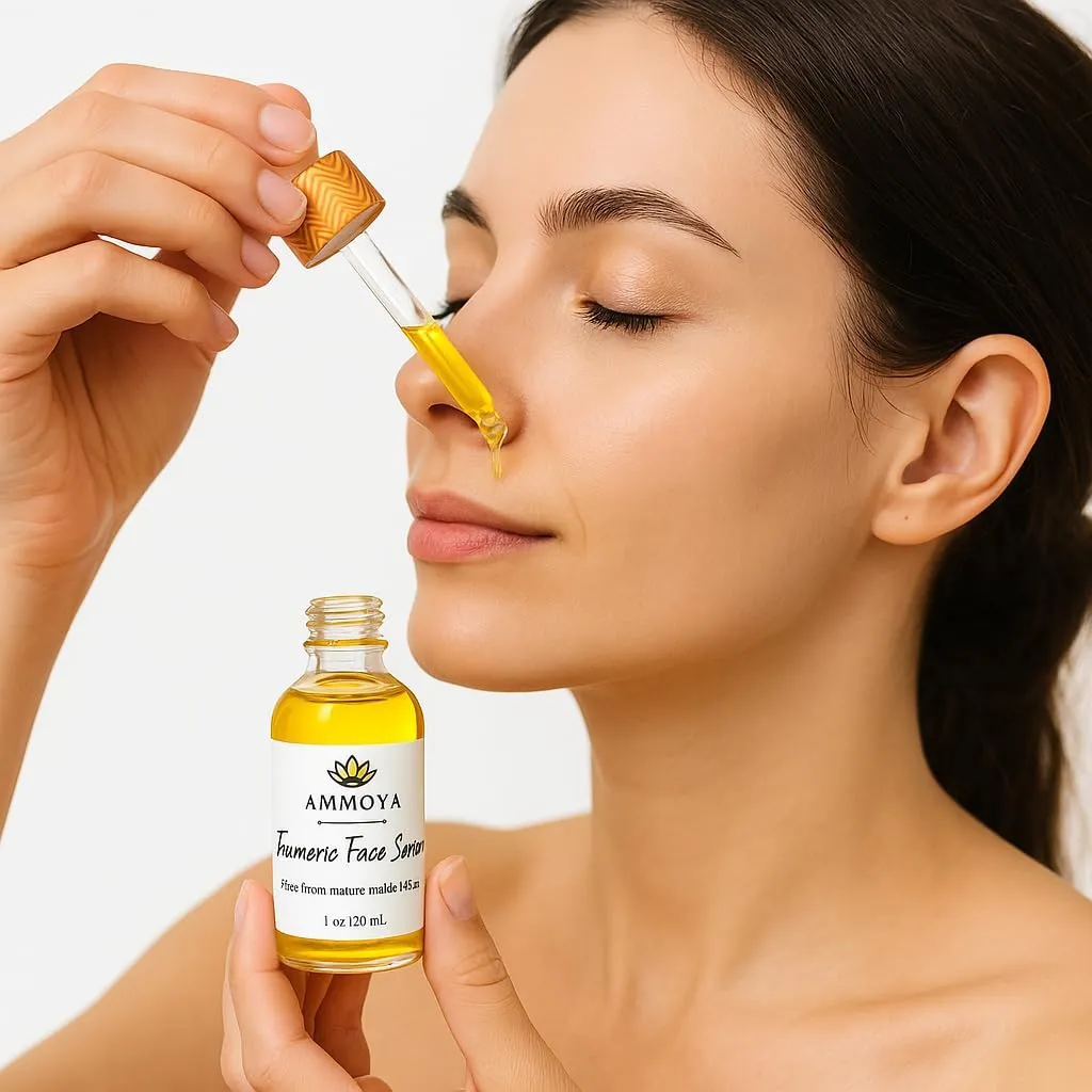 Turmeric Brightening Face Oil Dark Spot Corrector Serum Oil, Turmeric Face Serum Oil, Bright Skin Dark Spot Corrector Face Serum (1 Ounce)