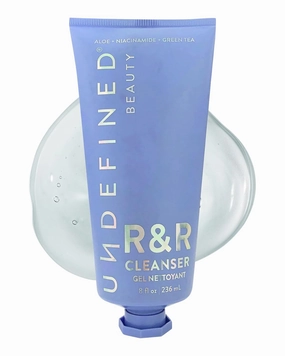 Undefined Beauty R&R Cleanser 8oz – Balancing Gel Cleanser with Niacinamide, Centella, Green Tea & Tremella Mushroom