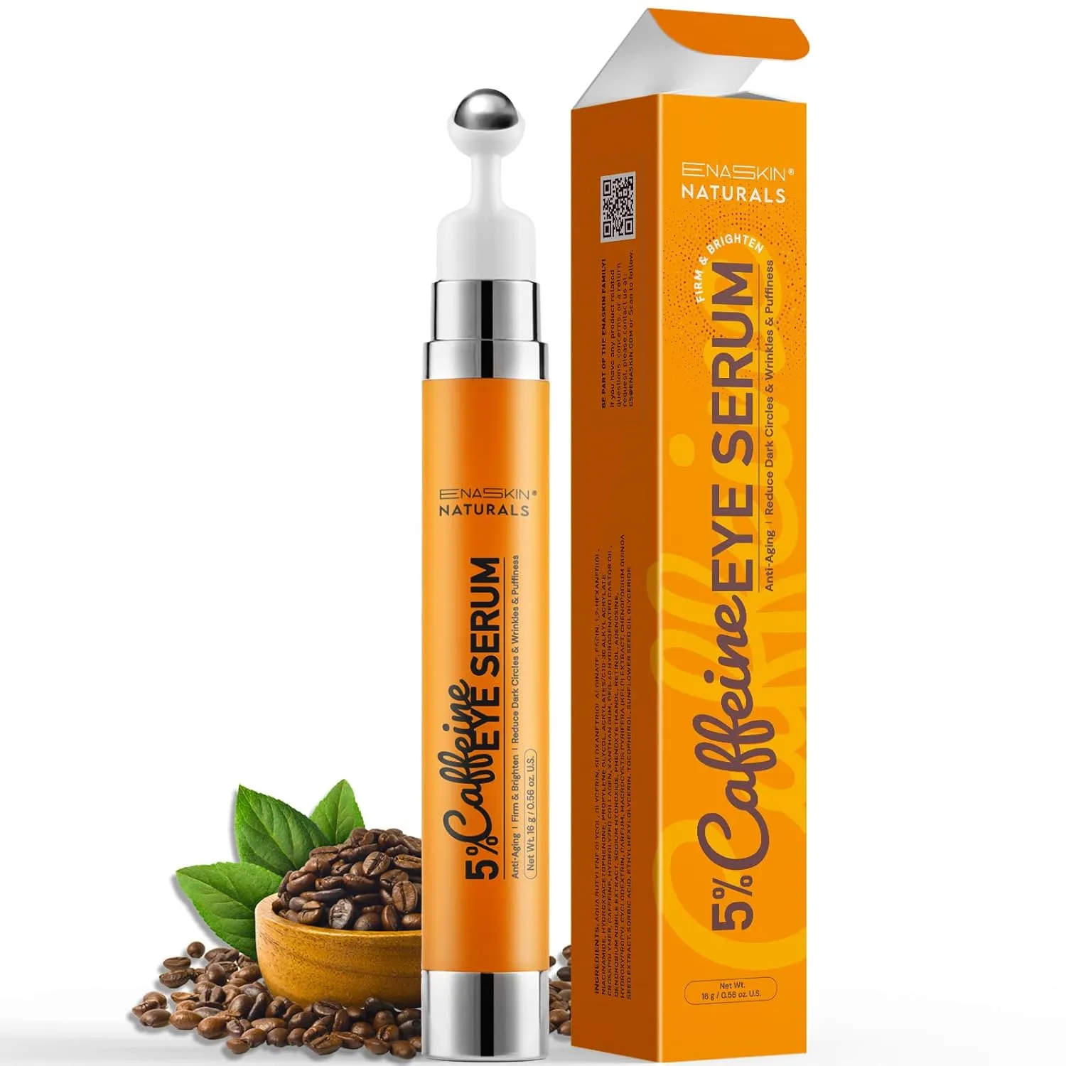 Under Eye Serum for Puffiness 5% Caffeine Eye Serum Reducing Eye Bags and Dark Circles, Under Eye Treatment for Anti-Age Eye Wrinkles Fine Lines Cream for Late Nights, Overtime