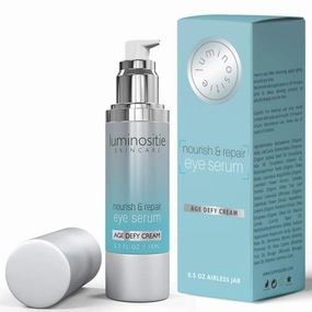 Under Eye Brightener Serum for Puffy Eyes & Dark Circles - Hydrating, Anti Aging, Under Eye Serum - Fast Absorption & Lightweight Finish
