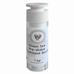Unscented Pre-Shave Treatment Serum. Fragrance Free. Suitable for sensitive skin. Close Comfortable Shaves. Hydrating. Moisturizing. Enriched with Green Tea, Cottonseed Milk, and Glycerin