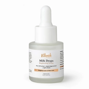 V-ilvah Store Milk Drops Brightening Serum Formulated With Rice Milk Extract,All Skin Type, 20ml