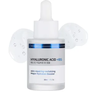 Venamine Pure Hyaluronic Acid with Vitamin B5 Serum for Face, Anti-Aging Anti Wrinkle korean skin care hyaluronic acid serum for face, skin repairing revitalizing Booster face serum 30ml 1 Oz