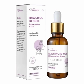 Venature Bakuchiol Retinol Rejuvenation Serum, Anti-wrinkle and Glowskin, Natural Retinol Alternative, 1 fl oz