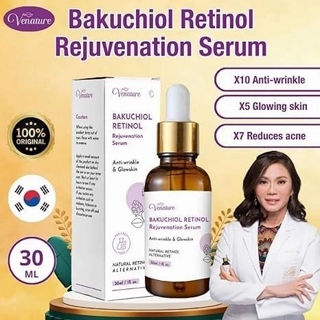 Venature Bakuchiol Retinol Rejuvenation Serum, Bakuchiol Retinol Serum Korean for Face, Anti-Aging Retinol Serum for Face, (2)