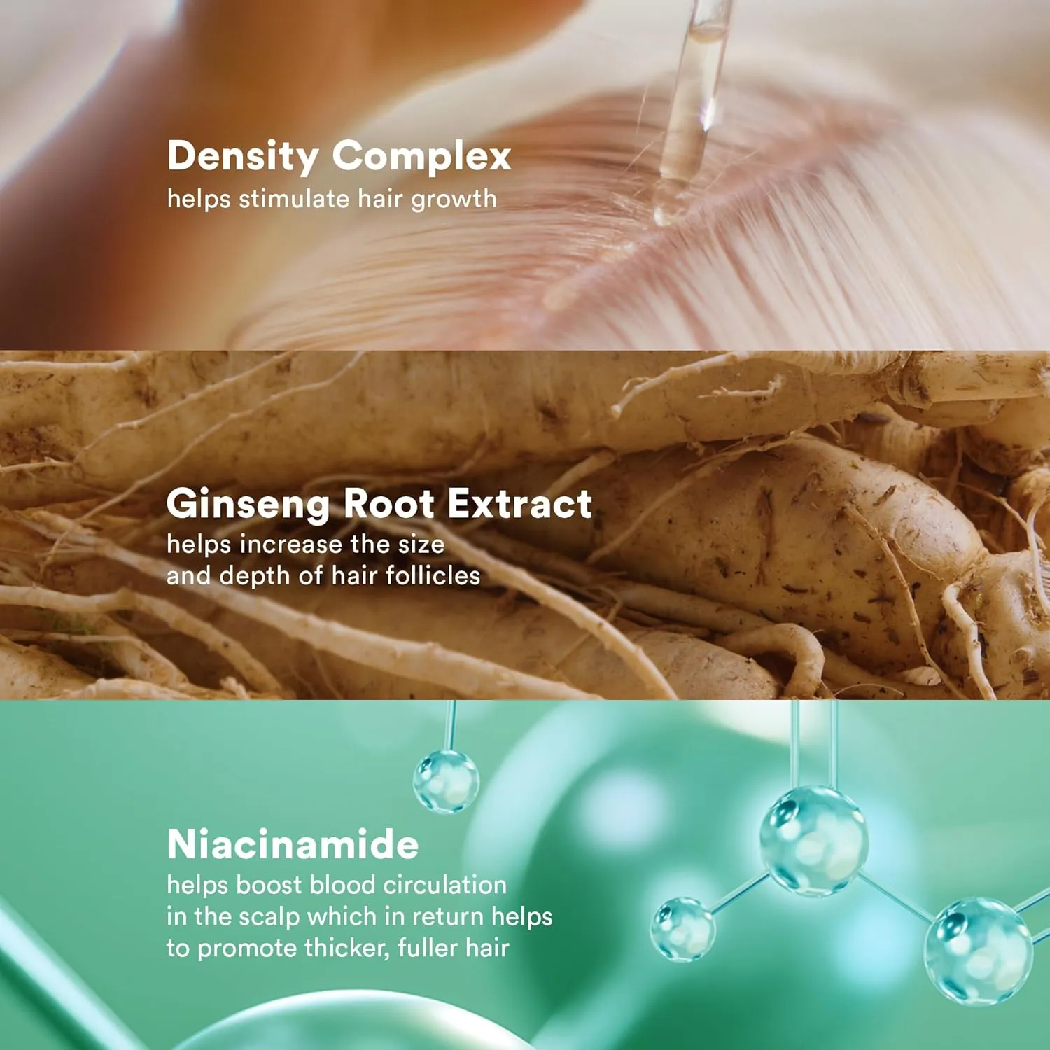 VERB Density Peptide Serum, Visibly Thicken   Reduce Signs of Shedding- No Parabens or Harmful Sulfates