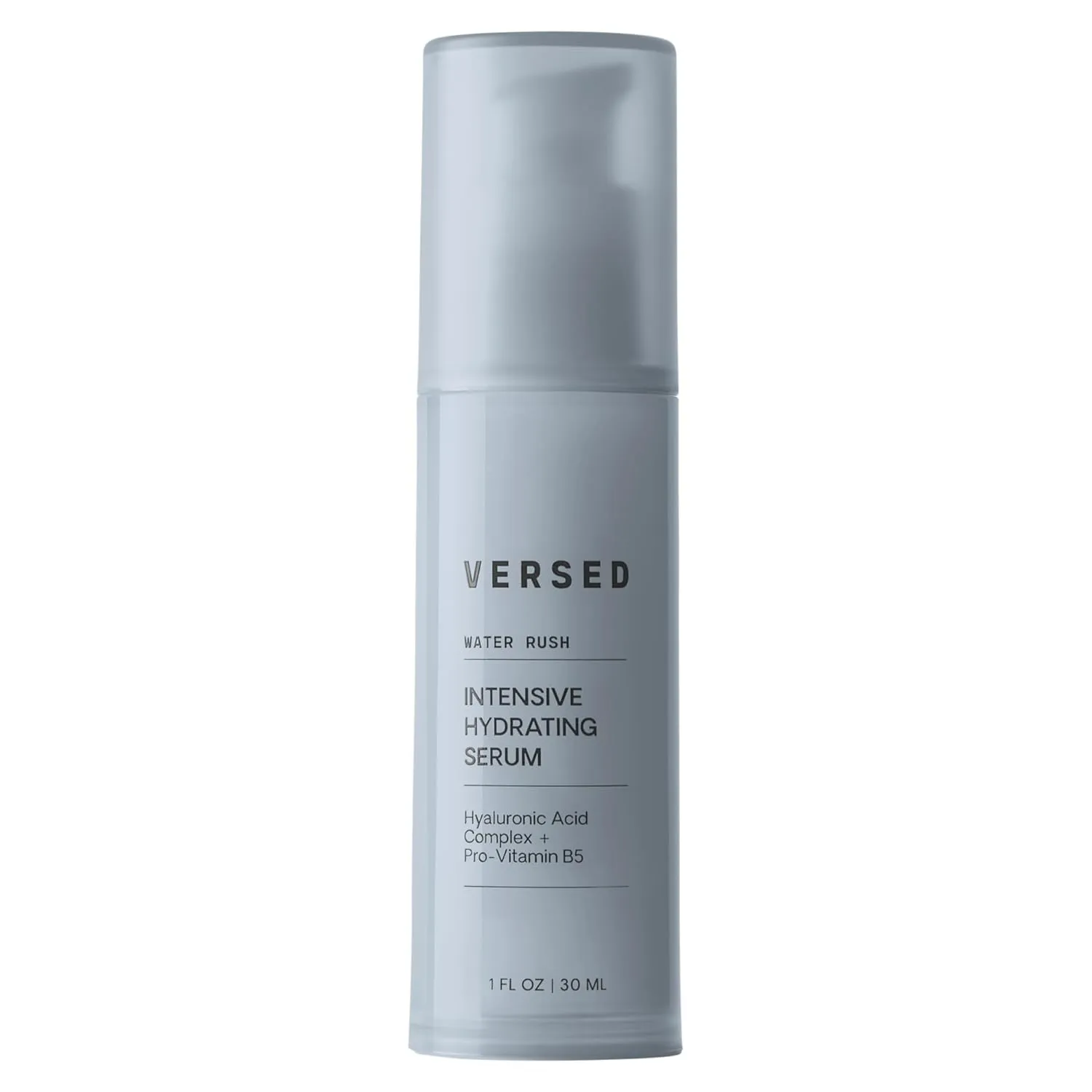 Versed Water Rush Intensive Hydrating Serum - Hyaluronic Acid Serums for Face with Vitamin B5 - Lightweight Face Serum for Dry Skin - Sensitive Skin-Approved & Clinially Tested