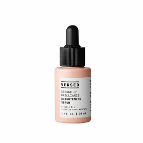Versed Stroke of Brilliance Brightening Serum - Discoloration Correcting Serum with Vitamin C   Licorice Root to Even Skin Tone - Firming, Hydrating, and Strengthening Skin Care - Vegan (1 fl oz)