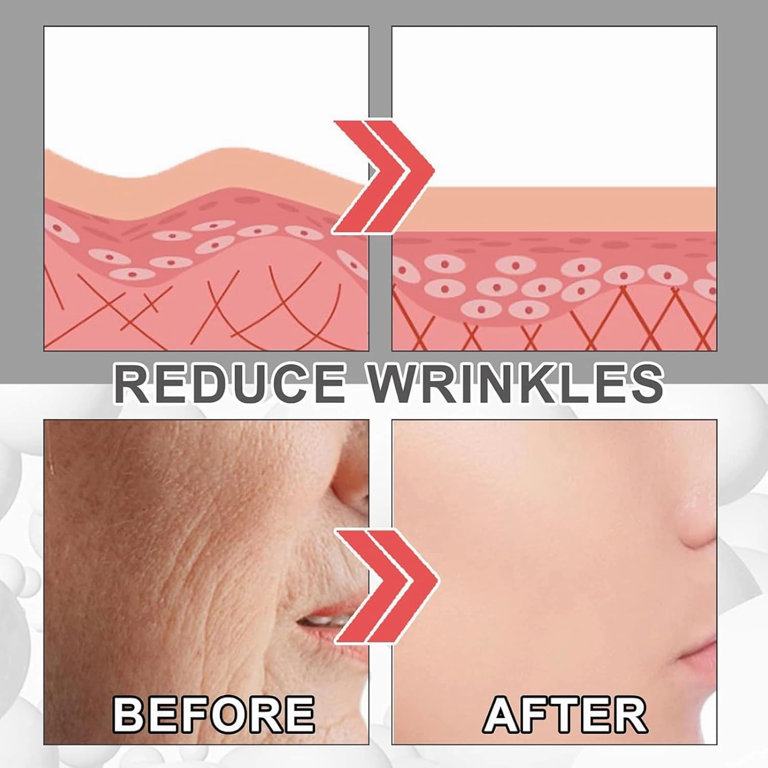 Verticalox Collagen Firming Serum, Verticalox Collagen Boost, For Reduce Fine Lines, Wrinkles, Plump Skin, For Women, Collagen Booster for Face