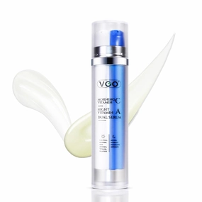 VGO Anti Aging Skin Care Set – Vitamin C & Retinol Serum for Face with Hyaluronic Acid, Niacinamide, and Retinol Anti Wrinkle and Firming 1.56oz
