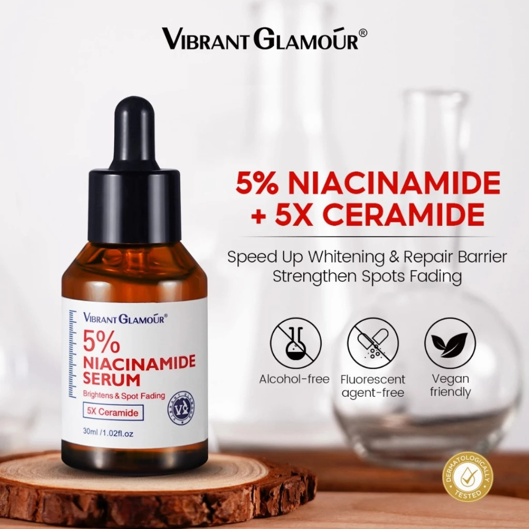 VIBRANT GLAMOUR 5% Niacinamide Serum (5X Ceramide   Centella Asiatica) 30ml