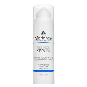 Vibriance Retinol Serum for Face - Reduces Appearance of Deep Wrinkles and Large Pores, Enhances Tone, Improves Complexion - Sensitive, Mature Skin Night Cream - 1 fl oz